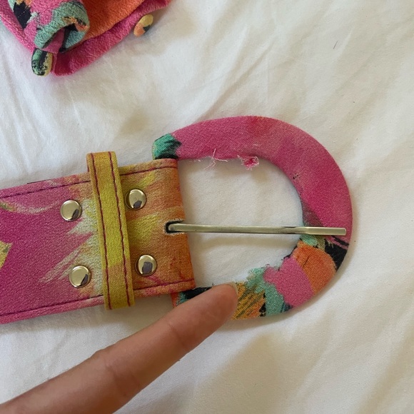 Ambrosia Mini Dress W/ Belt in Fire Floral - Picture 12 of 13